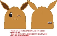 Pokemon Eevee, Brown Beanie - One Size  