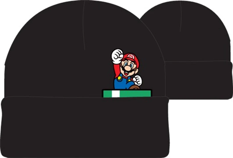 Super Mario Bros Black Beanie