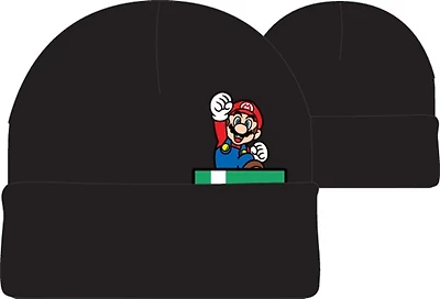 Super Mario Bros Black Beanie 