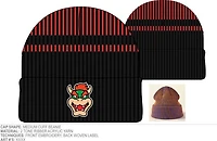 Super Mario Bros Bowser Embroidered Beanie 