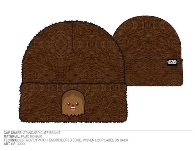 Star Wars Chewbacca Brown Beanie 