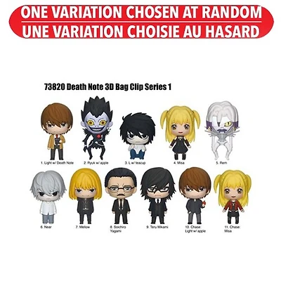 Death Note 3D Foam Keyring Blind Bag- Series 1 – One Variation Chosen at Random