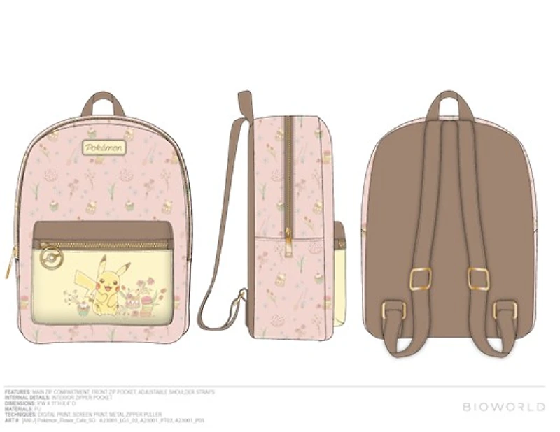 Pokemon: Pikachu Floral Mini Backpack 