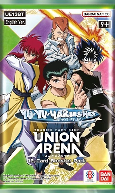Union Arena Trading Card Yu Yu Hakusho Booster Pack