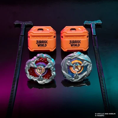 Beyblade X Jurassic World Collab Spinosaurus vs. Quetzalcoatlus Multipack Set 
