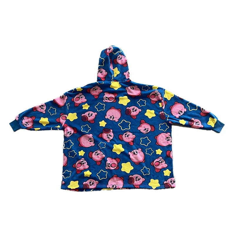 Couverture à capuche Kirby et étoiles - Taille unique 