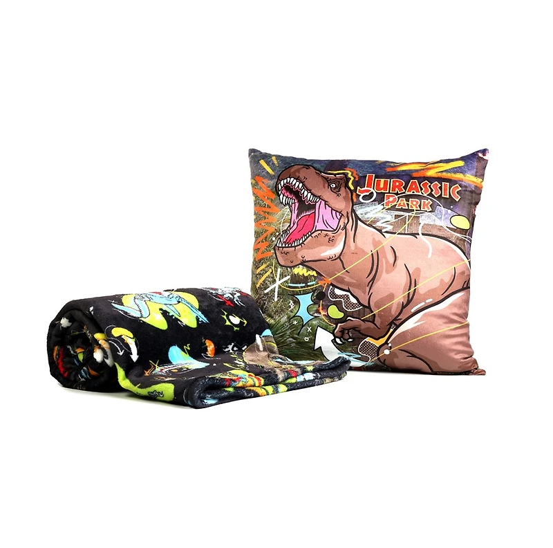 Jurassic Park Pillow and Blanket 