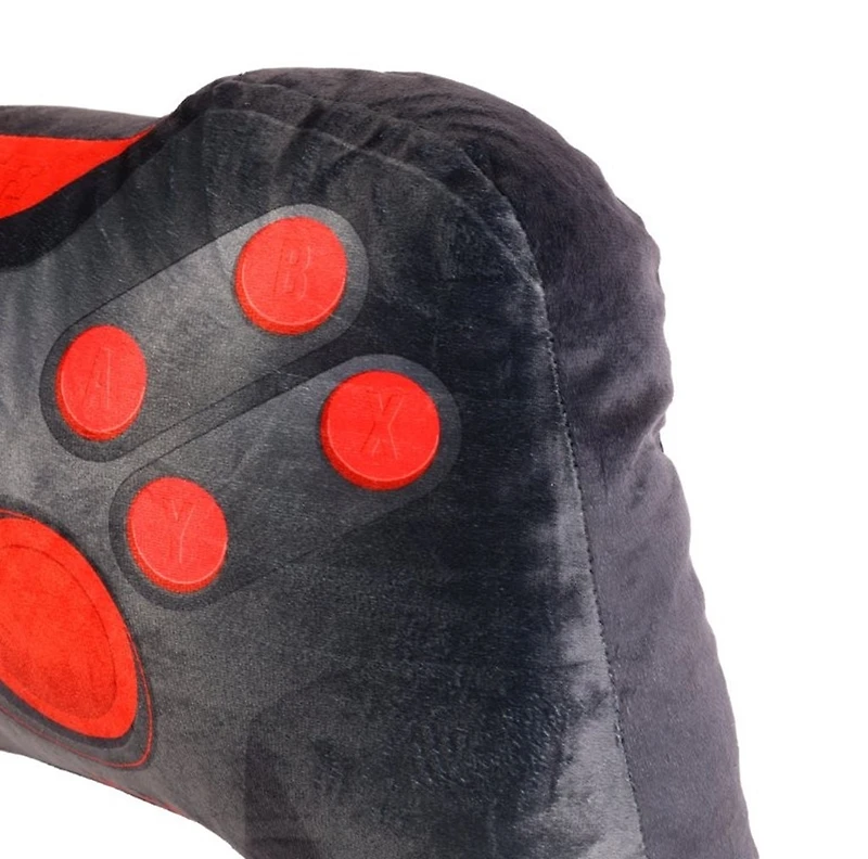Coussin de manette de jeu noir et rouge