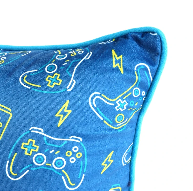 Coussin Gamer - Bleu 