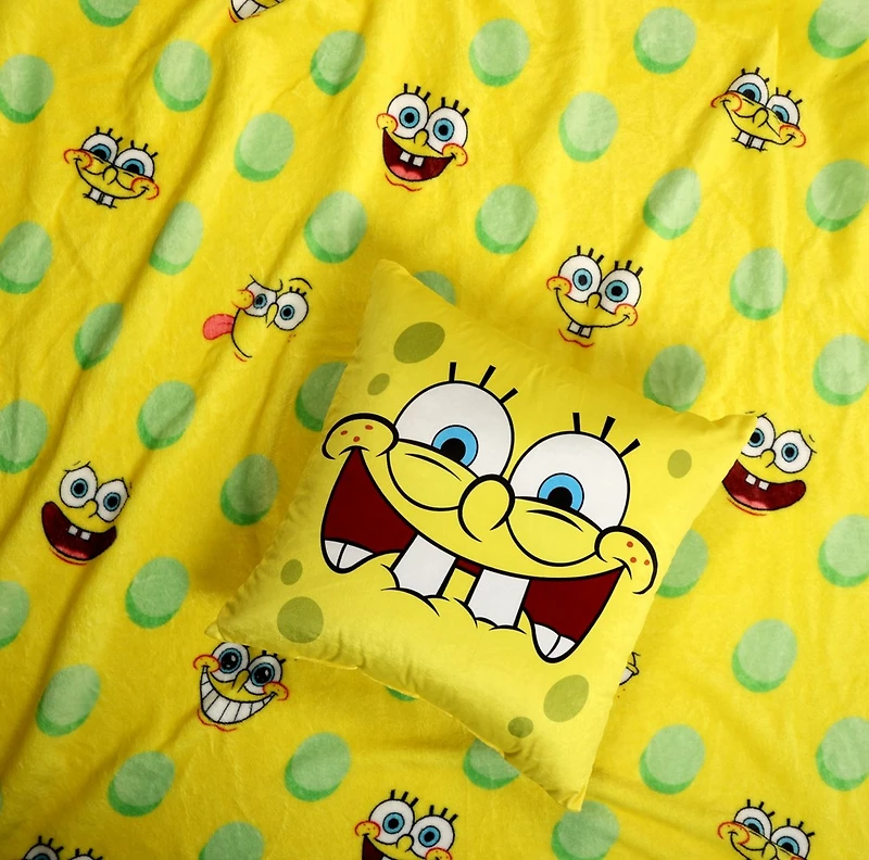 Spongebob Squarepants Pillow and Blanket Set