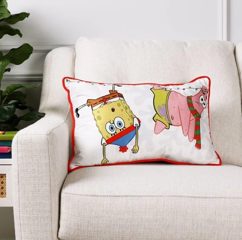 Spongebob Squarepants Holiday Lumbar Pillow