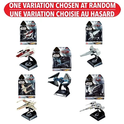 Hot Wheels - Star Wars Starships Select Collection - Assorted – One Variation Chosen at Random