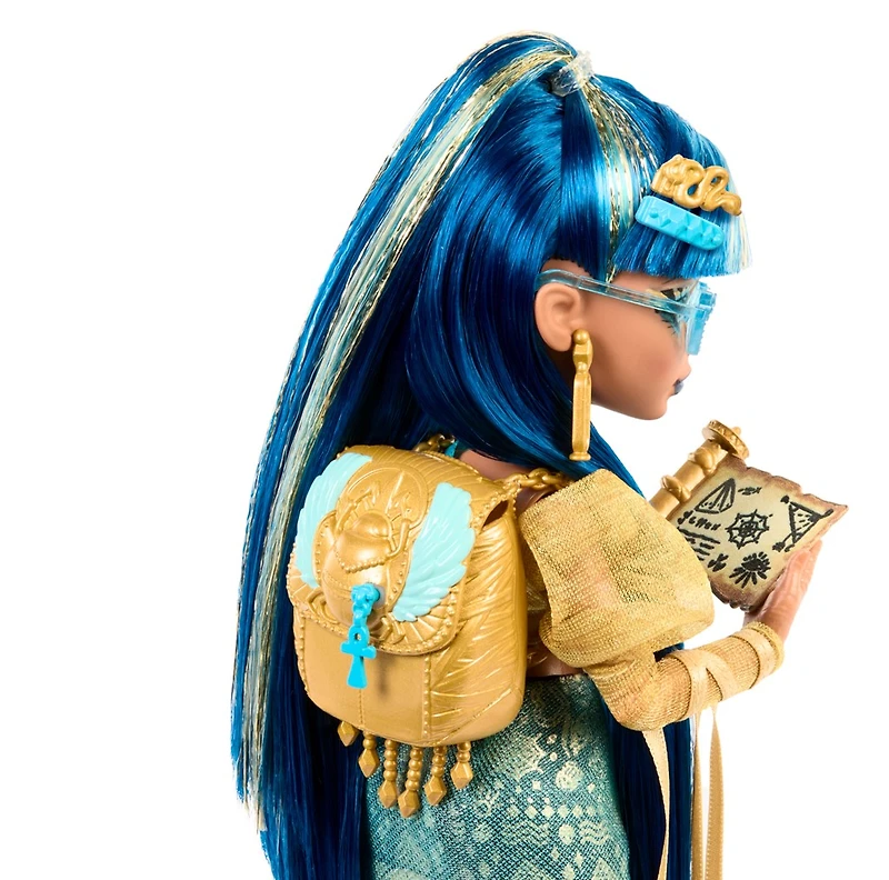 Monster High Cleo De Nile Fashion Doll With Pet Hissette And Accessories