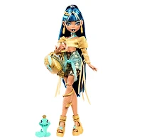 Monster High Cleo De Nile Fashion Doll With Pet Hissette And Accessories 