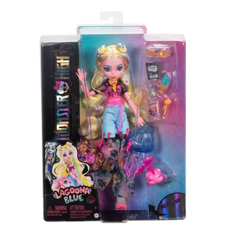 Monster High Lagoona Blue Fashion Doll With Pet Neptuna And Accessories