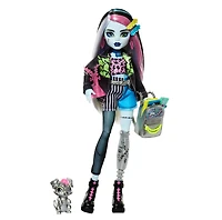 Monster High Frankie Stein Fashion Doll With Pet Watzie And Accessories 