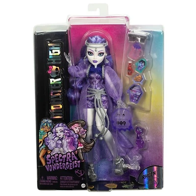 Monster High Spectra Vondergeist Fashion Doll With Pet Ferret Rhuen And Accessories 