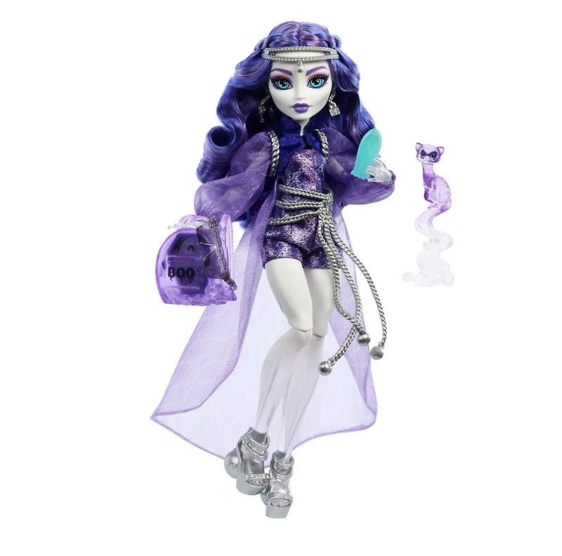 Monster High Spectra Vondergeist Fashion Doll With Pet Ferret Rhuen And Accessories