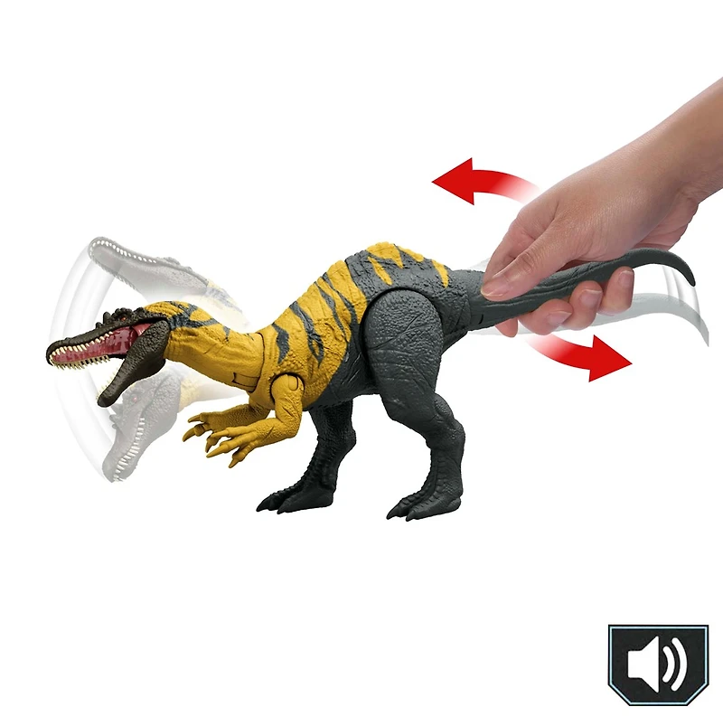 Jurassic World Chaos Theory Wild Roar Dinosaur Action Figure Toys, Strike Attack & Sound Assorted – One Variation Chosen at Random