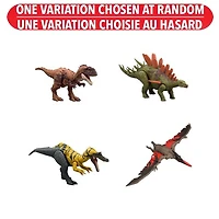 Jurassic World Chaos Theory Wild Roar Dinosaur Action Figure Toys, Strike Attack & Sound Assorted – One Variation Chosen at Random