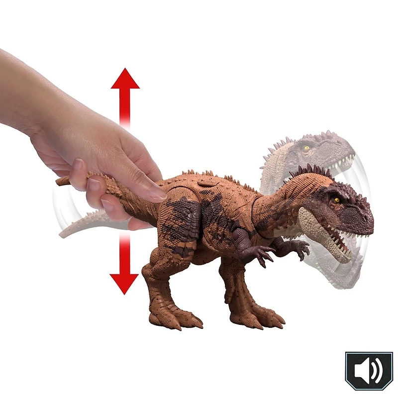 Jurassic World Chaos Theory Wild Roar Dinosaur Action Figure Toys, Strike Attack & Sound Assorted – One Variation Chosen at Random