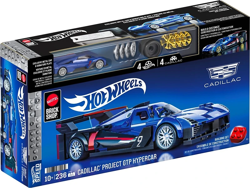 Mattel Brick Shop: Hot Wheels Cadillac Building Set 