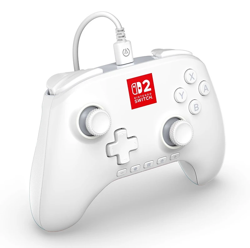 PowerA Advantage Wired Controller for Nintendo Switch 2 with Lumectra - White