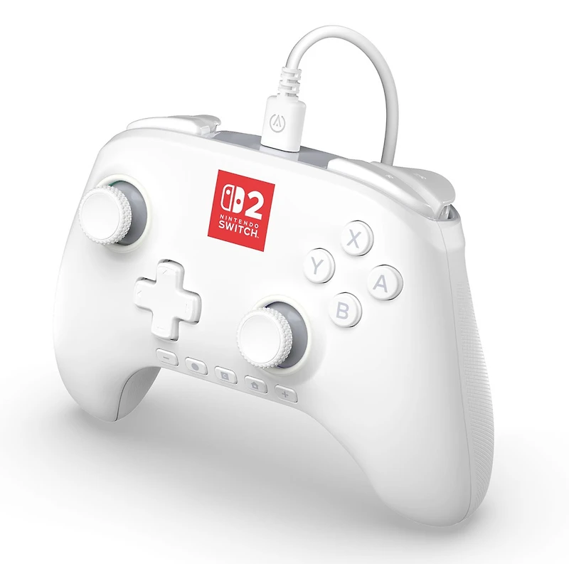 PowerA Advantage Wired Controller for Nintendo Switch 2 with Lumectra - White