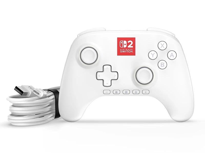 PowerA Advantage Wired Controller for Nintendo Switch 2 with Lumectra - White