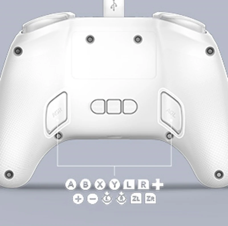 PowerA Advantage Wired Controller for Nintendo Switch 2 with Lumectra - White