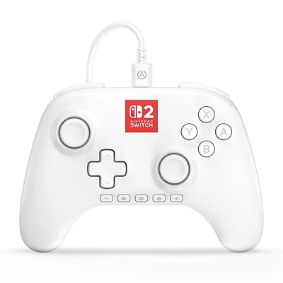 PowerA Advantage Wired Controller for Nintendo Switch 2 with Lumectra - White 
