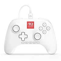 PowerA Advantage Wired Controller for Nintendo Switch 2 with Lumectra - White 