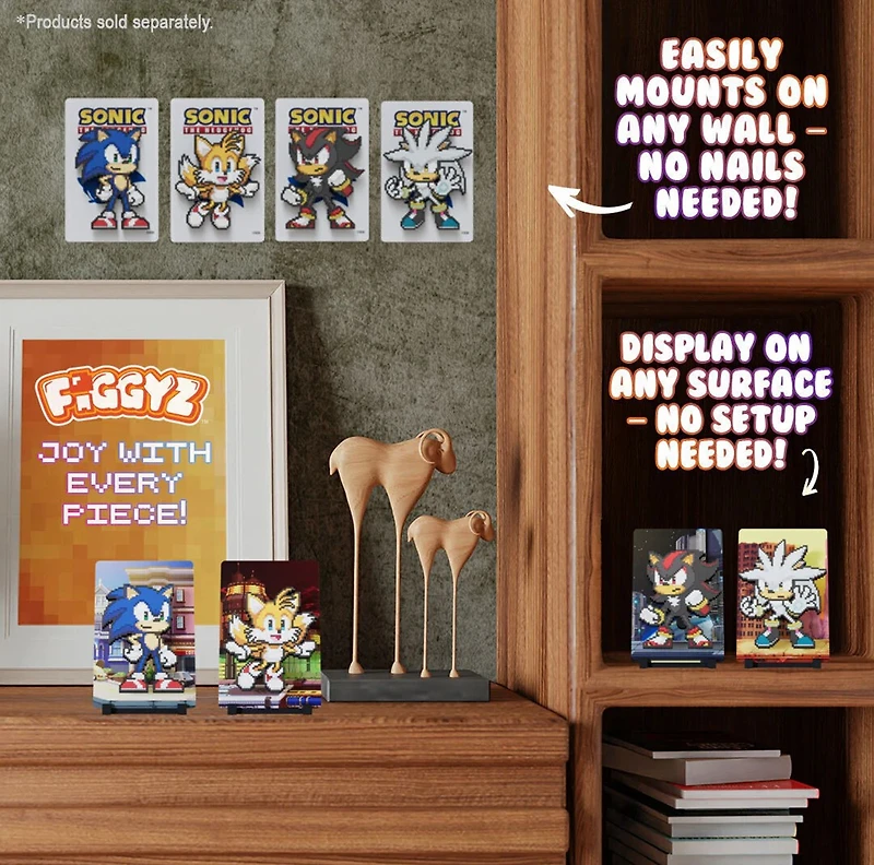 Sonic The Hedgehog (Modern) Figgyz Magnet Collectible Silver 11 Cm