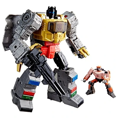 Transformers Studio Series The Transformers: The Movie Dinobot Grimlock and Autobot Wheelie 