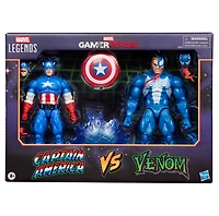 Marvel Legends Series Gamerverse Captain America vs Venom 