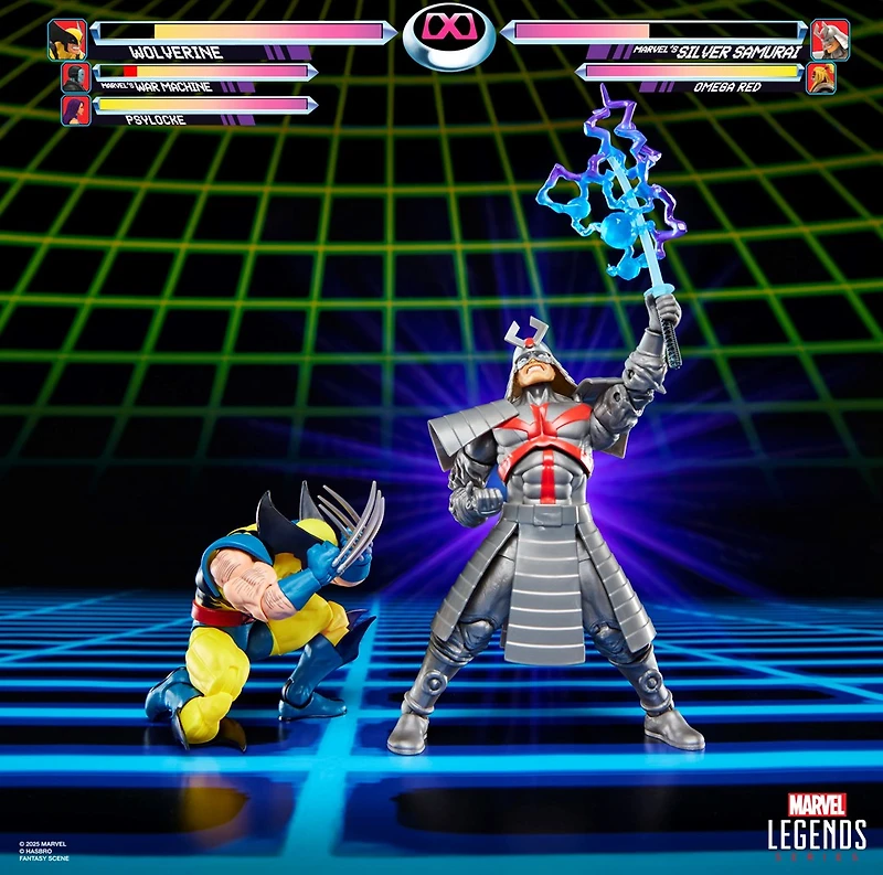 Marvel Legends Series Gamerverse Wolverine vs Marvel's Silver Samurai 6-Inch Action Figures 