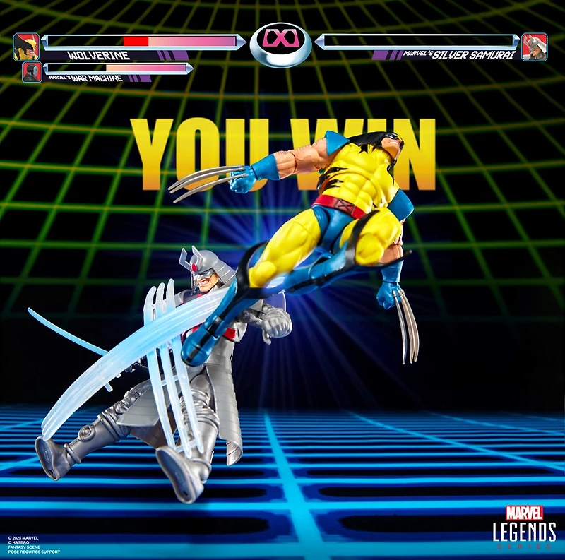Marvel Legends Series Gamerverse Wolverine vs Marvel's Silver Samurai 6-Inch Action Figures 