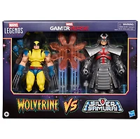 Marvel Legends Series Gamerverse Wolverine vs Marvel's Silver Samurai 6-Inch Action Figures 