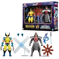 Marvel Legends Series Gamerverse Wolverine vs Marvel's Silver Samurai 6-Inch Action Figures 