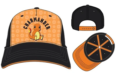Pokemon Charmander Orange and Black Cap