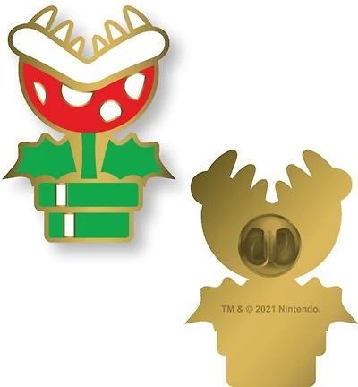 Super Mario Bros: Piranha Gold Lapel Pin