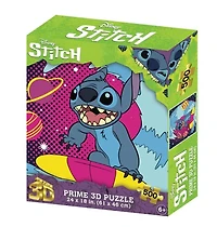 Stitch Surf Prime 3D Puzzle, 500pc 