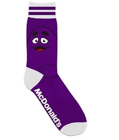 McDonald's Grimace Purple Socks