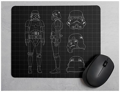 Star Wars: Tapis de souris Trooper Blueprint