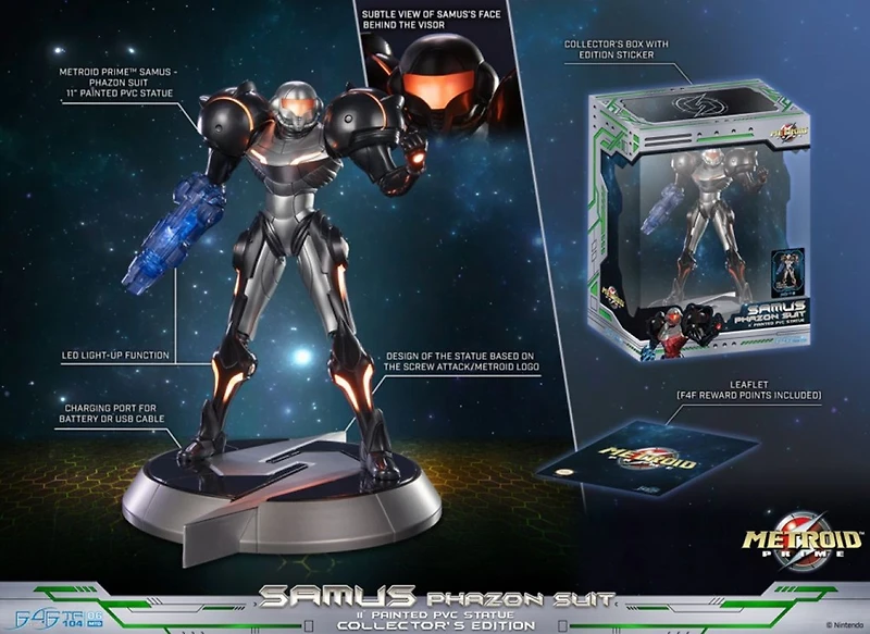 Metroid Prime Samus Phazon Suit Collectors Edition PVC Statue