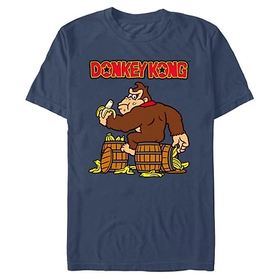 Donkey Kong Bananas Navy T-Shirt
