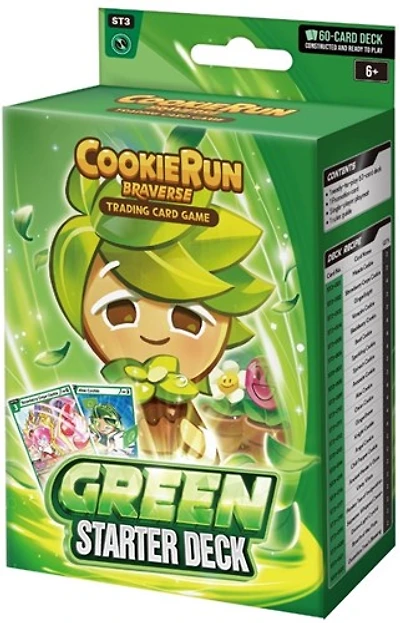 CookieRun Trading Card Game Brave Beginning Green Starter Deck