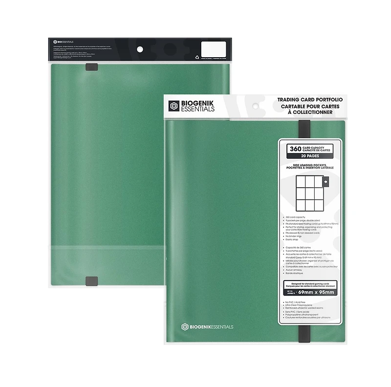 Biogenik Side Load Binder Dark Green 