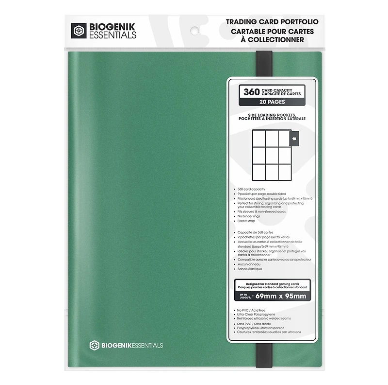 Biogenik Side Load Binder Dark Green 