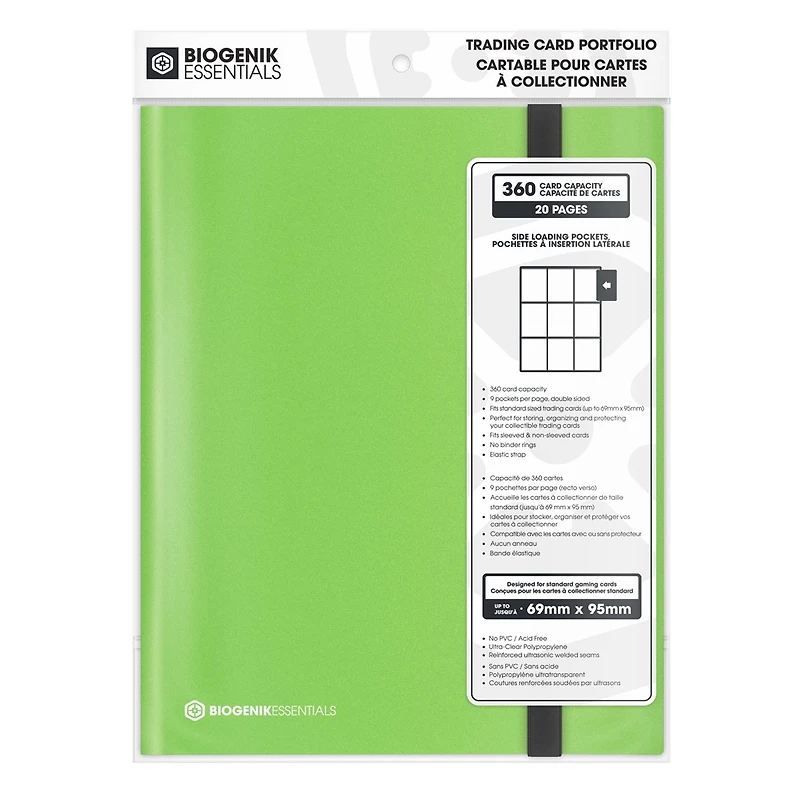 Biogenik Side Load Binder Light Green 